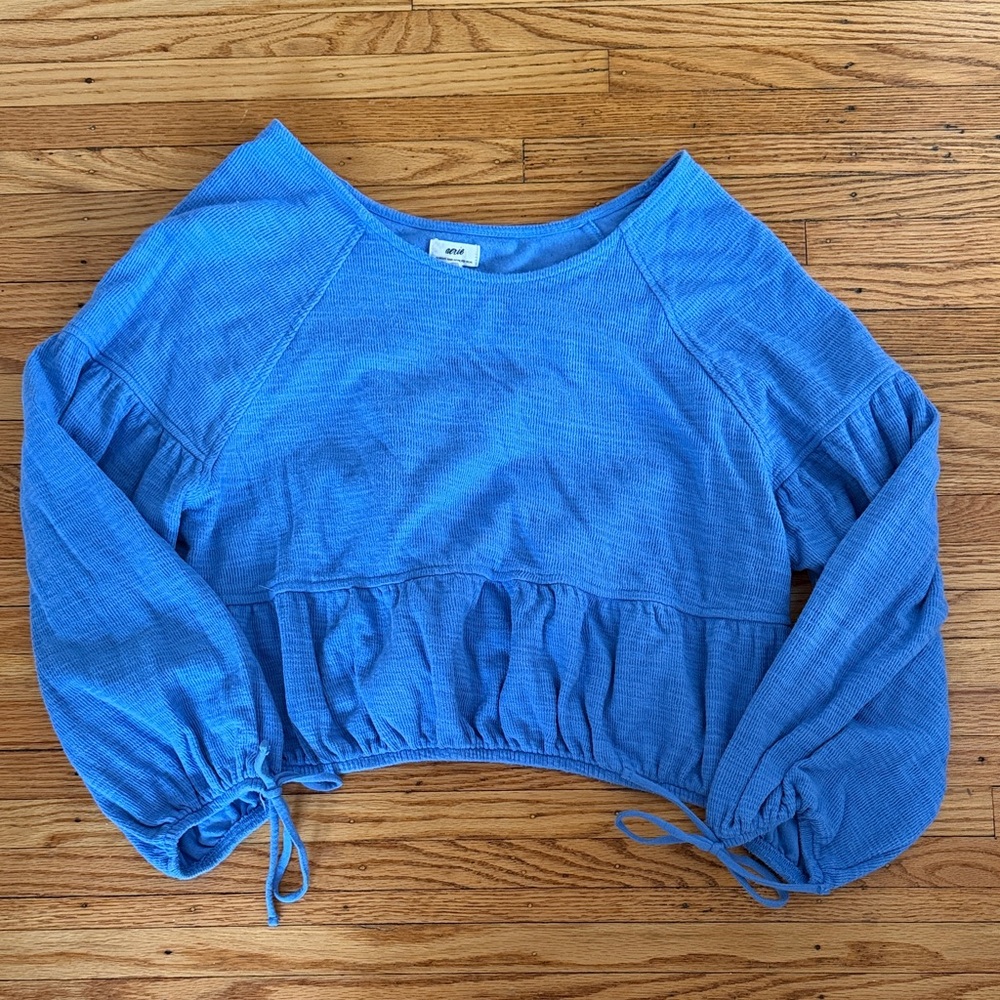 Aerie Light Blue Knit Top